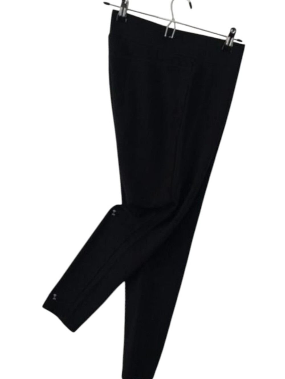 LOFT! RICH, SATURATED BLACK WINTER WEIGHT, WIDE WAISTBAND LEGGINGS, PANTS! SZ L